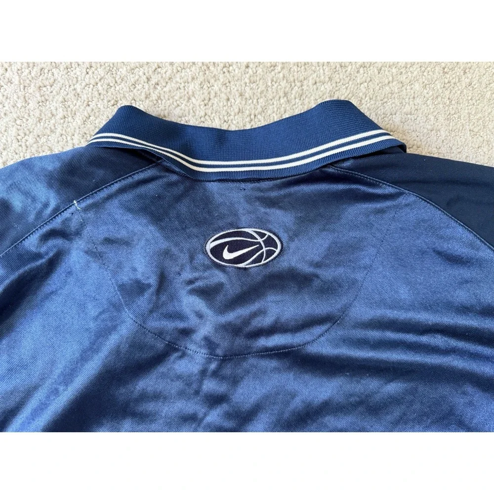 Vintage 90s Nike Basketball Collared Polo Warmup Pullover Shirt Size XL